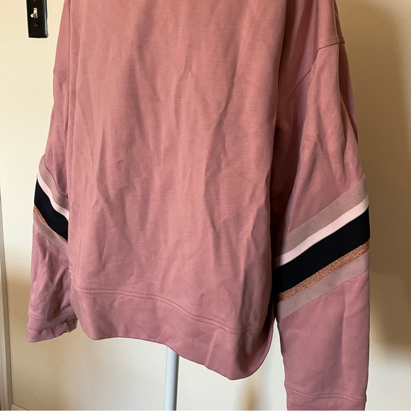 Ted Baker Pink Women's Jordan Striped Dropped-shoulder Crew Neck size 5 - Picture 7 of 7